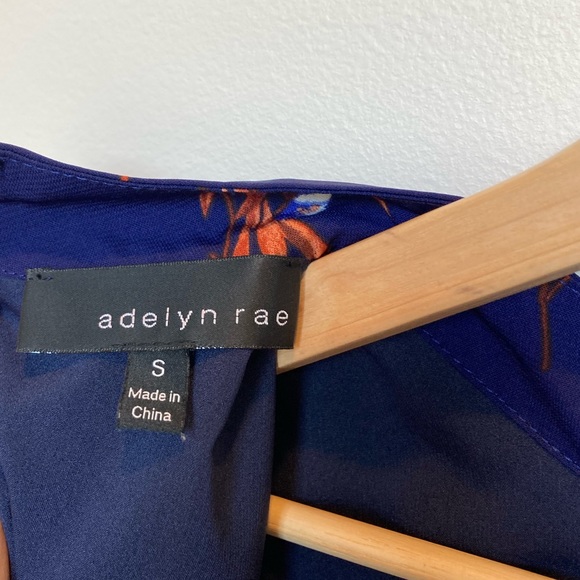 Adelyn Rae blue floral dress, Size Small - Picture 5 of 5